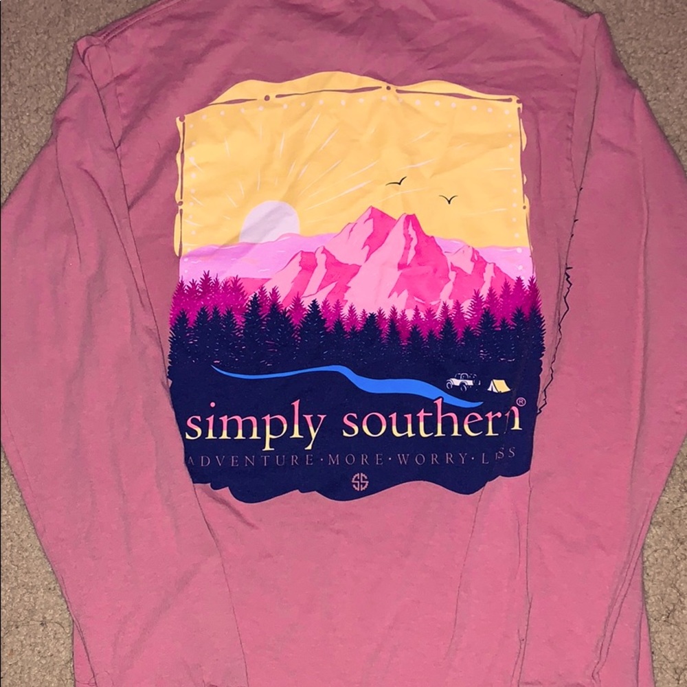 Girls Small simply southern shirt